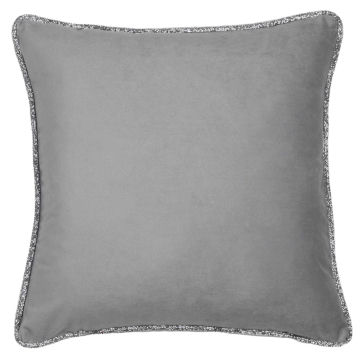 Luminous Piping Border Pillow - 24" - Silver