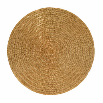 Gilded Round Beaded Placemat