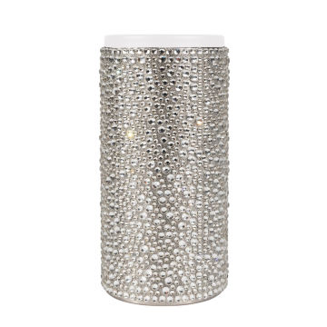 Strass Tall Can Insulator - Silver
