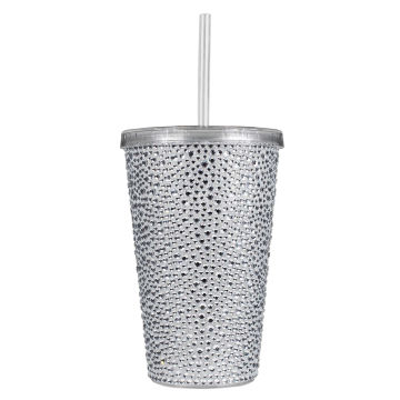 Strass Wide Tumbler - Silver