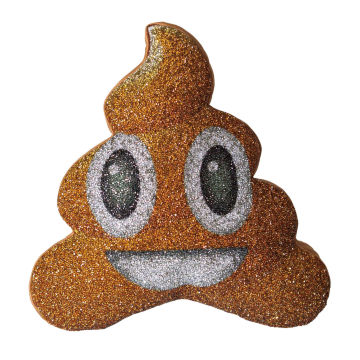 Poop Emoji Shaped Pillow