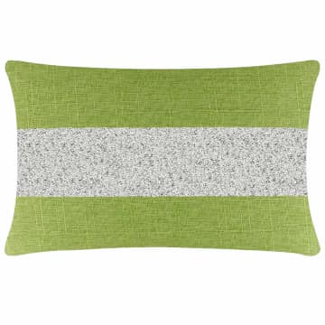 Luminous Stripe Pillow - 14x20 - Lime - Silver