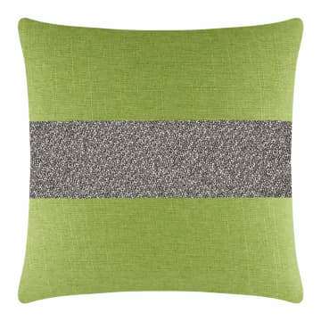 Luminous Stripe Pillow - 16x16 -  Lime - Charcoal