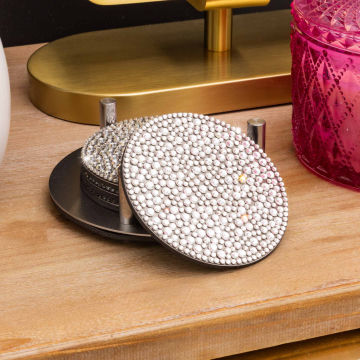 Strass&#x20;Coaster&#x20;&#x28;Set&#x20;of&#x20;4&#x20;w&#x2F;&#x20;Holder&#x29;