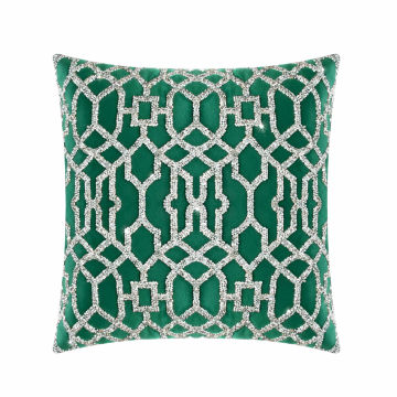 Lattice Pillow - 16x16 - Emerald