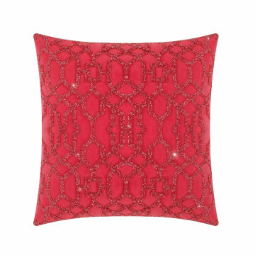 Lattice Pillow - 16x16 - Red