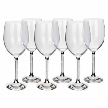 Vetrina Stem Wine Glass - Set of 6 - Silver