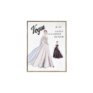 Vogue Gown Wall Art - 18x24"