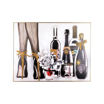Champagne & Heels Wall Art - 24x36"