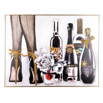 Champagne & Heels Wall Art