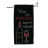 Black velvet wine bag with rhinestone embellishments featuring a wine bottle and glass design in white and red text. Black velvet wine bag with rhinestone embellishments featuring a wine bottle and glass design in white and red text.