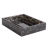 Rectangular black soap dish with a textured surface featuring gold and silver flecks throughout smooth edges and a glossy finish. Rectangular black soap dish with a textured surface featuring gold and silver flecks throughout smooth edges and a glossy finish.