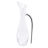 Clear crystal glass decanter with a tapered spout and a rhinestone-filled handle.