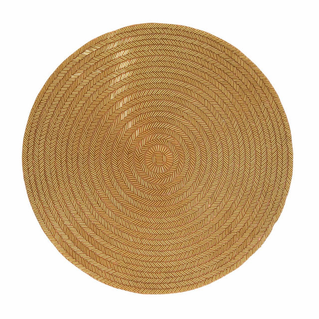 Gilded Round Beaded Placemat