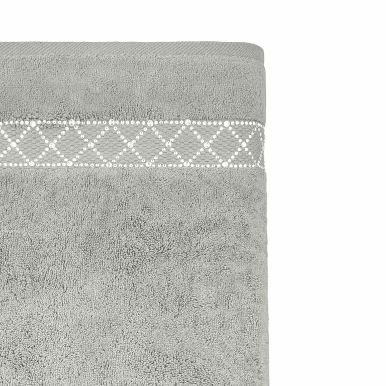 Atlas Bath Towel - Gray alternate angle image