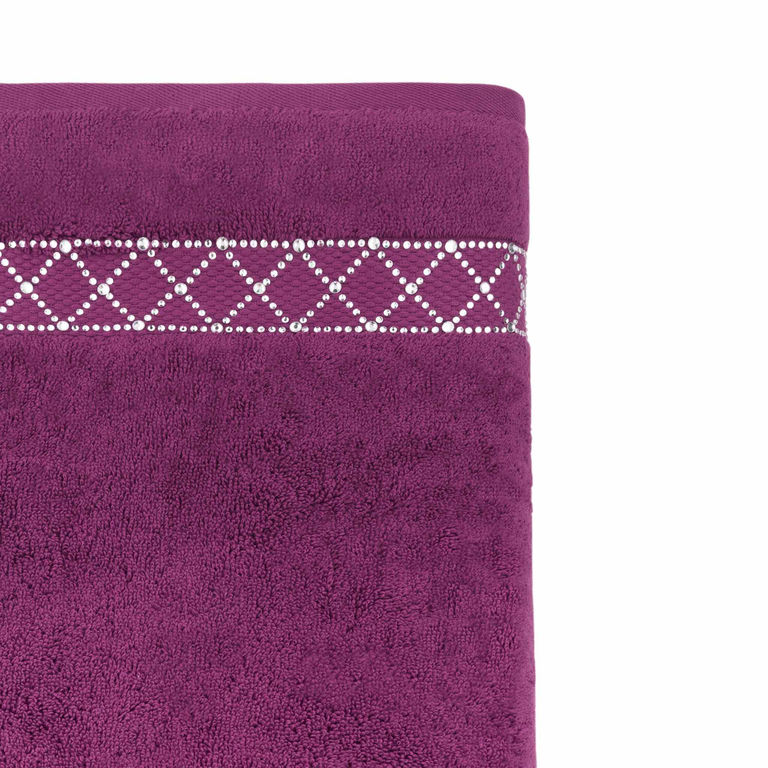 Atlas Bath Towel - Purple alternate angle image