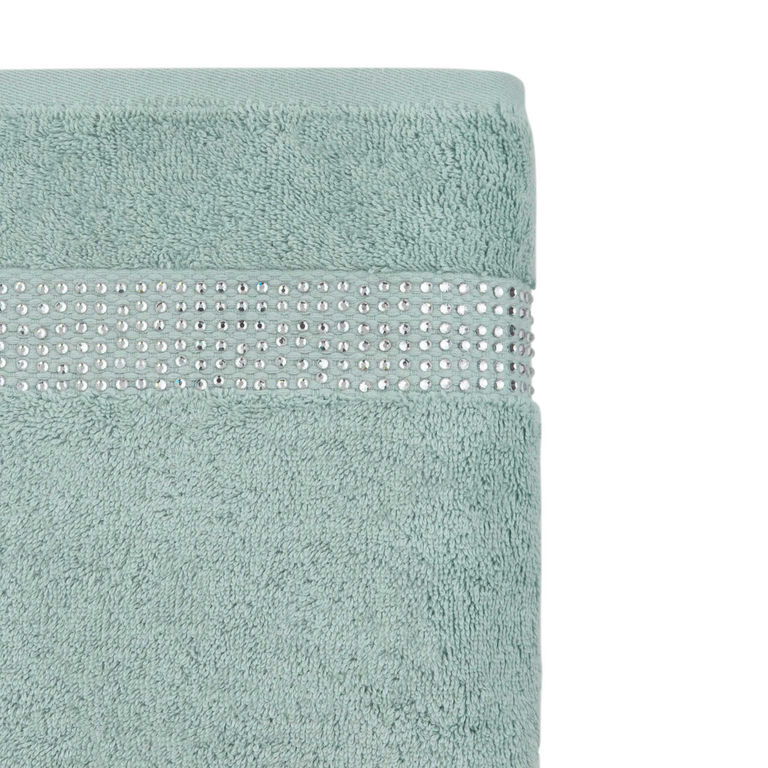Stripe Bath Towel - Aqua alternate angle image