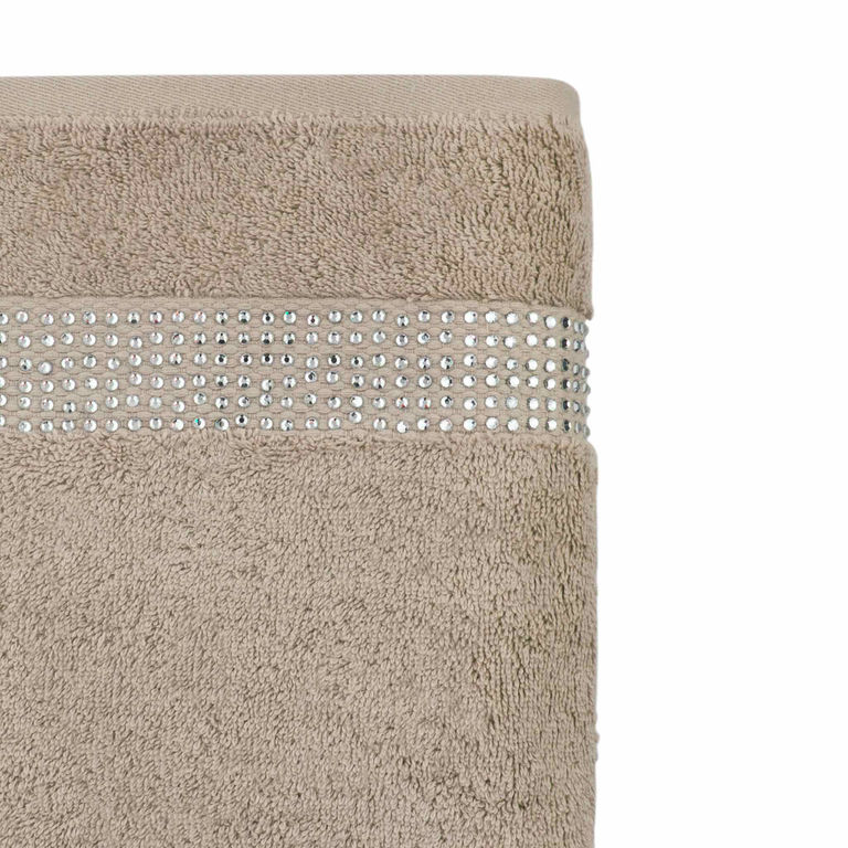 Stripe Bath Towel - Taupe alternate angle image