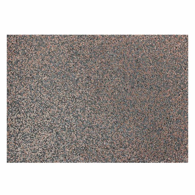 Charcoal placemat with a textured surface embellished with sparkling rose gold rhinestones throughout.