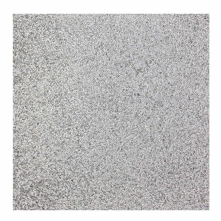 Silver&#x20;square&#x20;placemat&#x20;with&#x20;a&#x20;textured&#x20;surface&#x20;adorned&#x20;with&#x20;shimmering&#x20;rhinestones&#x20;measuring&#x20;14&quot;x14&quot;.