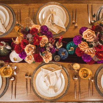 Harvest Night Glimmer : idées et accents scintillants pour table