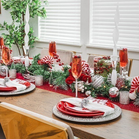 Peppermint Perfection: A Red, White, and Oh-So-Sweet Tablescape