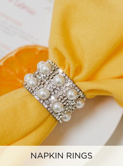 Pearl napkins rings