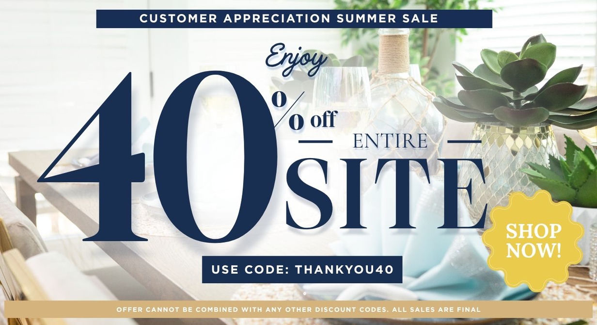 Customer Appreciation 40% Off Sale