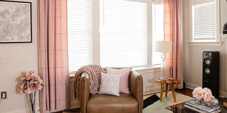 Blush&amp;&#x23;x20&#x3B;living&amp;&#x23;x20&#x3B;room&amp;&#x23;x20&#x3B;with&amp;&#x23;x20&#x3B;pink&amp;&#x23;x20&#x3B;curtains,&amp;&#x23;x20&#x3B;leather&amp;&#x23;x20&#x3B;chair,&amp;&#x23;x20&#x3B;and&amp;&#x23;x20&#x3B;a&amp;&#x23;x20&#x3B;lattice&amp;&#x23;x20&#x3B;accent&amp;&#x23;x20&#x3B;pillow