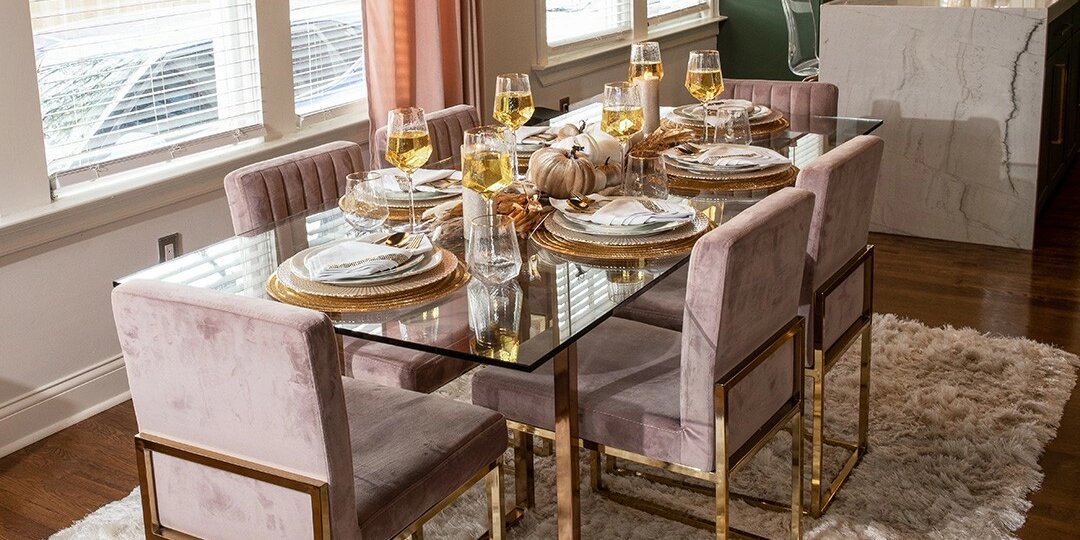 glam&amp;&#x23;x20&#x3B;glass&amp;&#x23;x20&#x3B;dining&amp;&#x23;x20&#x3B;table&amp;&#x23;x20&#x3B;set&amp;&#x23;x20&#x3B;with&amp;&#x23;x20&#x3B;pink&amp;&#x23;x20&#x3B;velvet&amp;&#x23;x20&#x3B;chairs&amp;&#x23;x20&#x3B;and&amp;&#x23;x20&#x3B;gold&amp;&#x23;x20&#x3B;trim