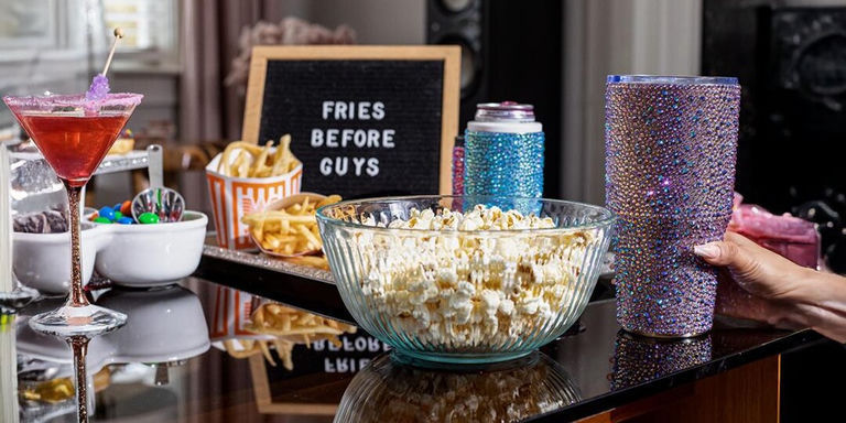 Galentine Day rhinestone decorations