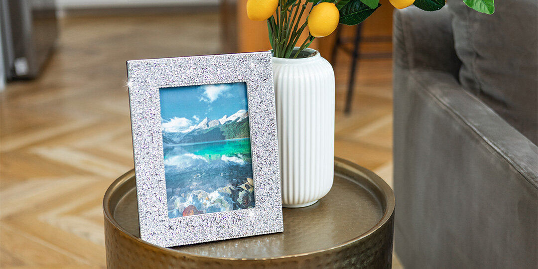 Rhinestone&amp;&#x23;x20&#x3B;frame&amp;&#x23;x20&#x3B;mountain&amp;&#x23;x20&#x3B;lake&amp;&#x23;x20&#x3B;scene&amp;&#x23;x20&#x3B;yellow&amp;&#x23;x20&#x3B;flowers